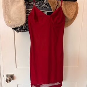 SHEIN Vibrant Red Dress